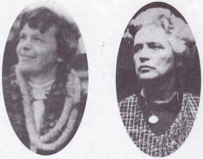 Amelia Earhart in 1935, and Irene Bolam in 1970. How could anyone believe these two were the same woman? 